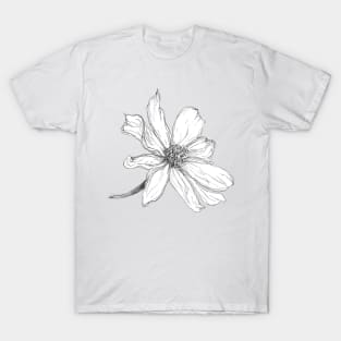 Flower Illustration T-Shirt